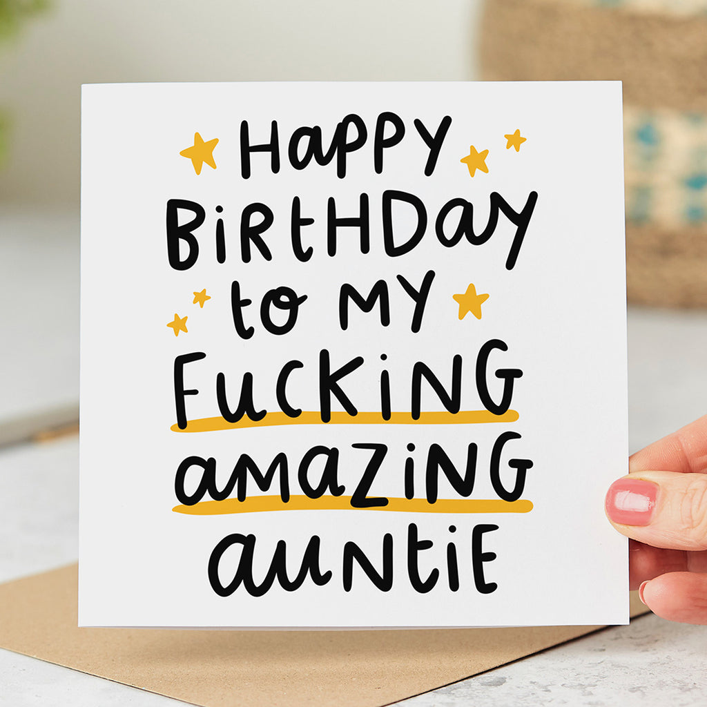My Fucking Amazing Auntie Birthday Card
