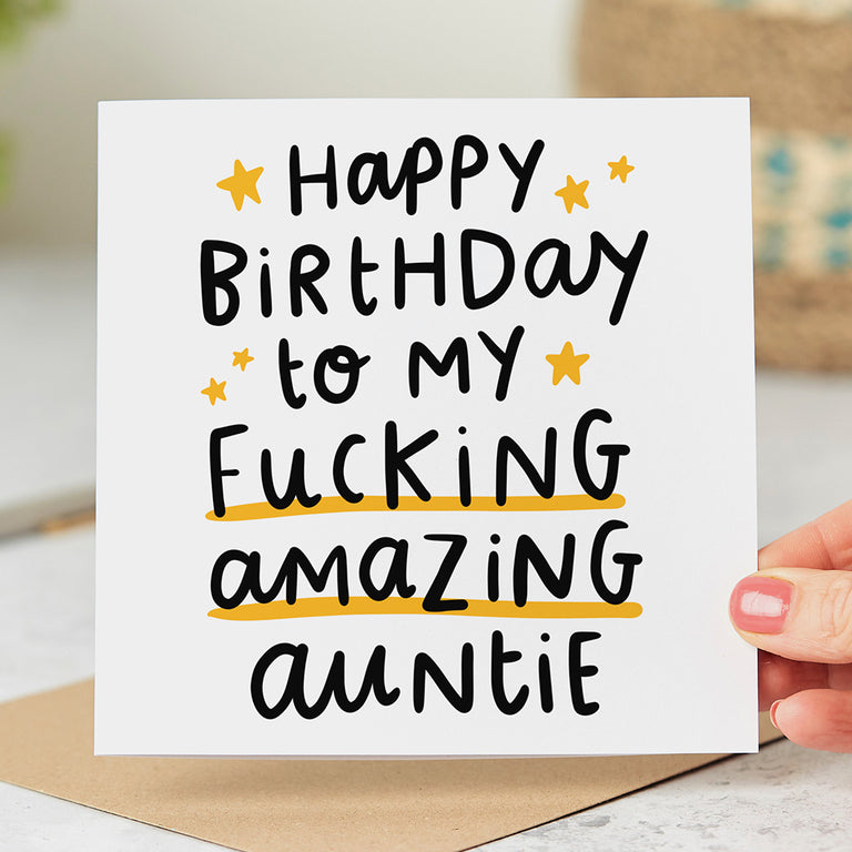 My Fucking Amazing Auntie Birthday Card