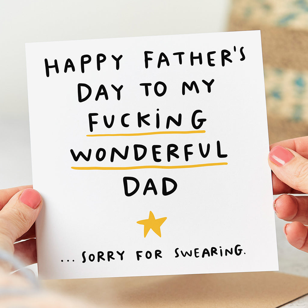 My Fucking Wonderful Dad Father's Day Card