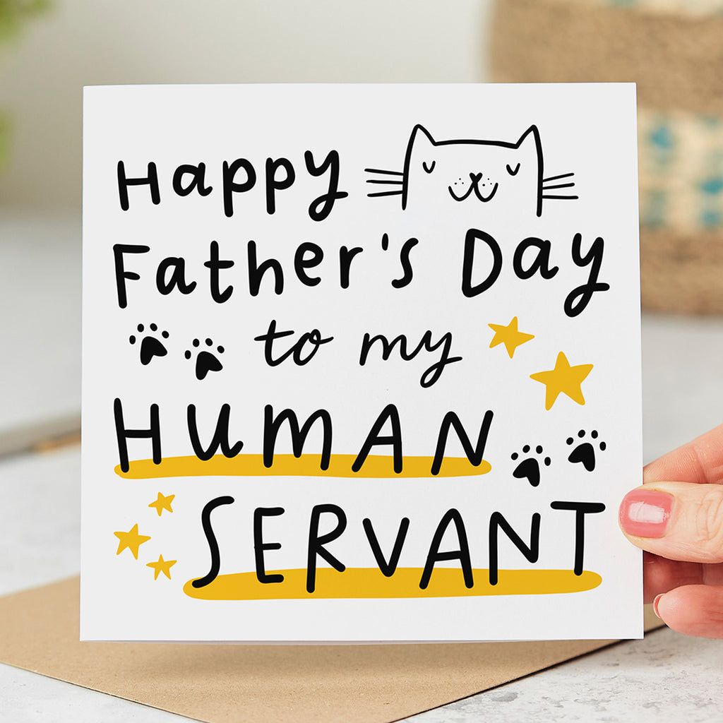 Human Servant from The Cat Father's Day Card