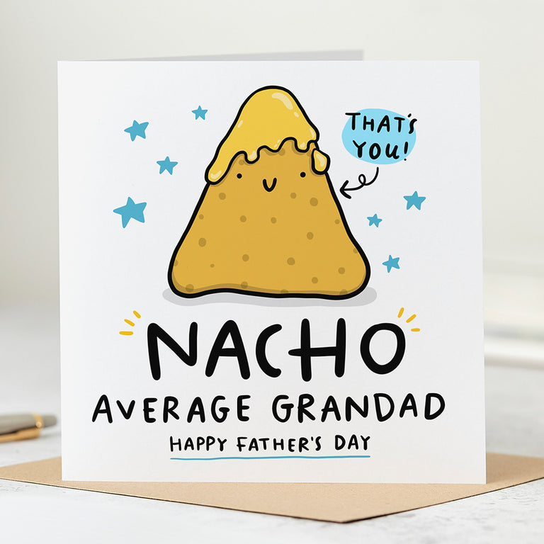 Nacho Average Grandad Father's Day Card