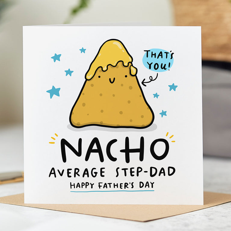Nacho Average Step Dad Father's Day Card