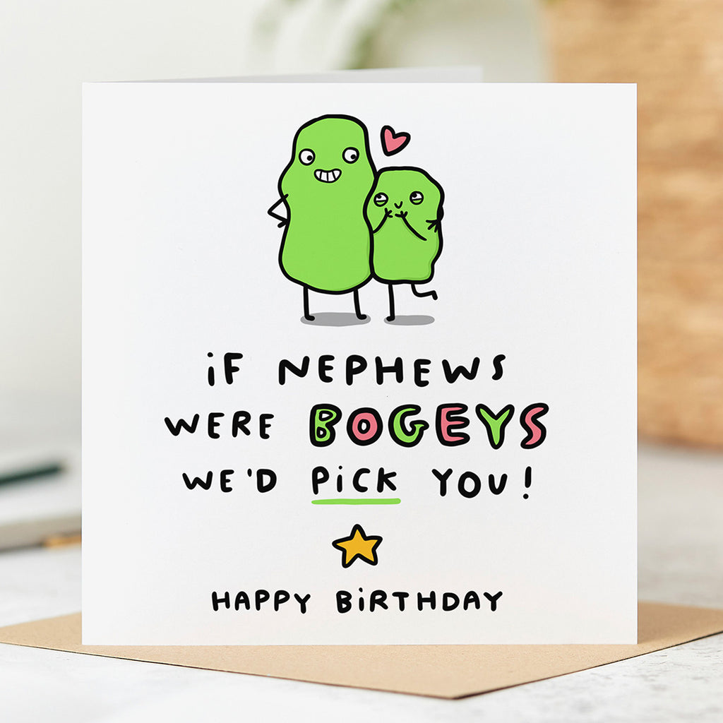 Nephew Bogey Birthday Card