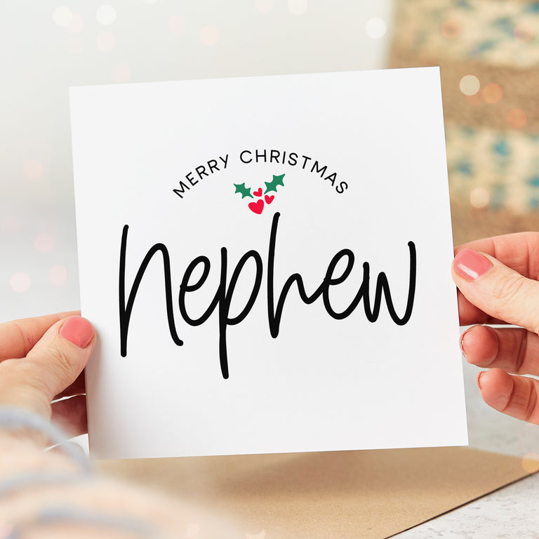 Nephew Merry Christmas Card