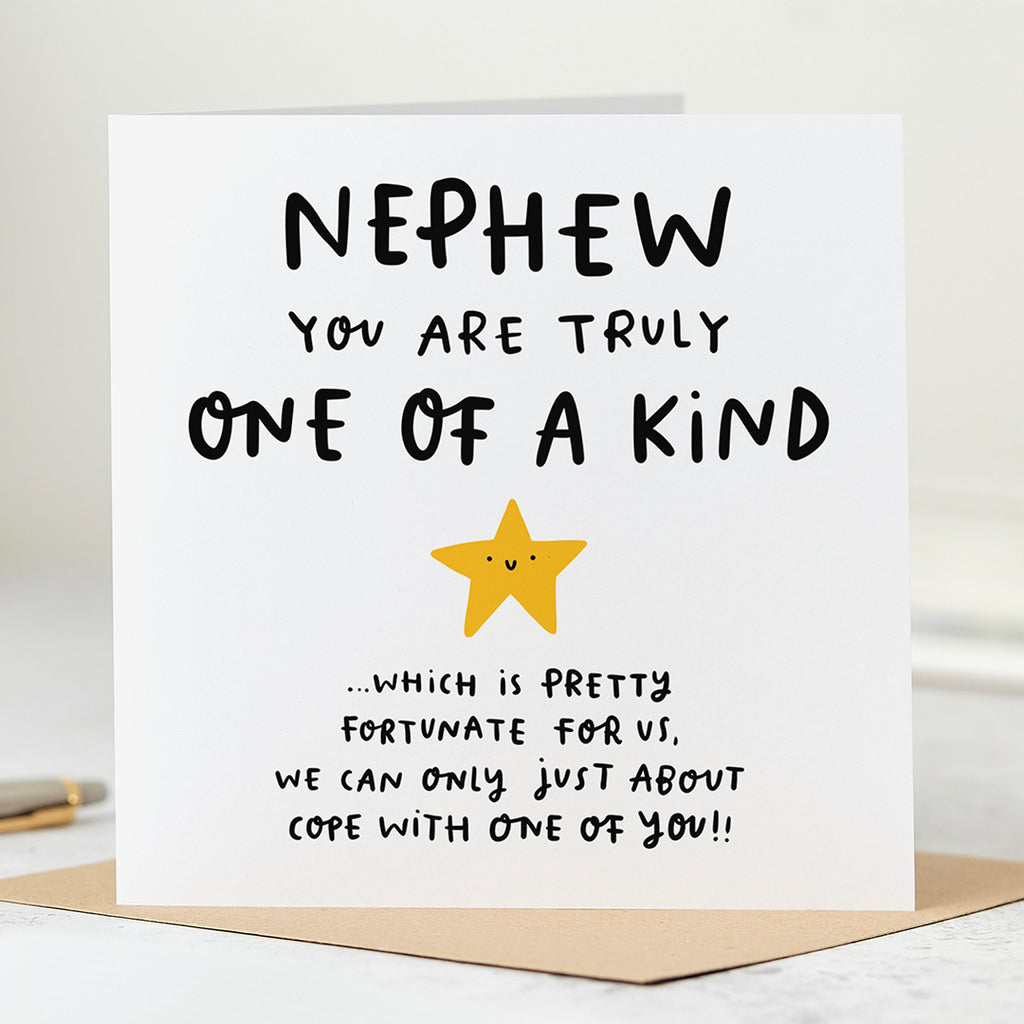 Nephew One Of A Kind Birthday Card