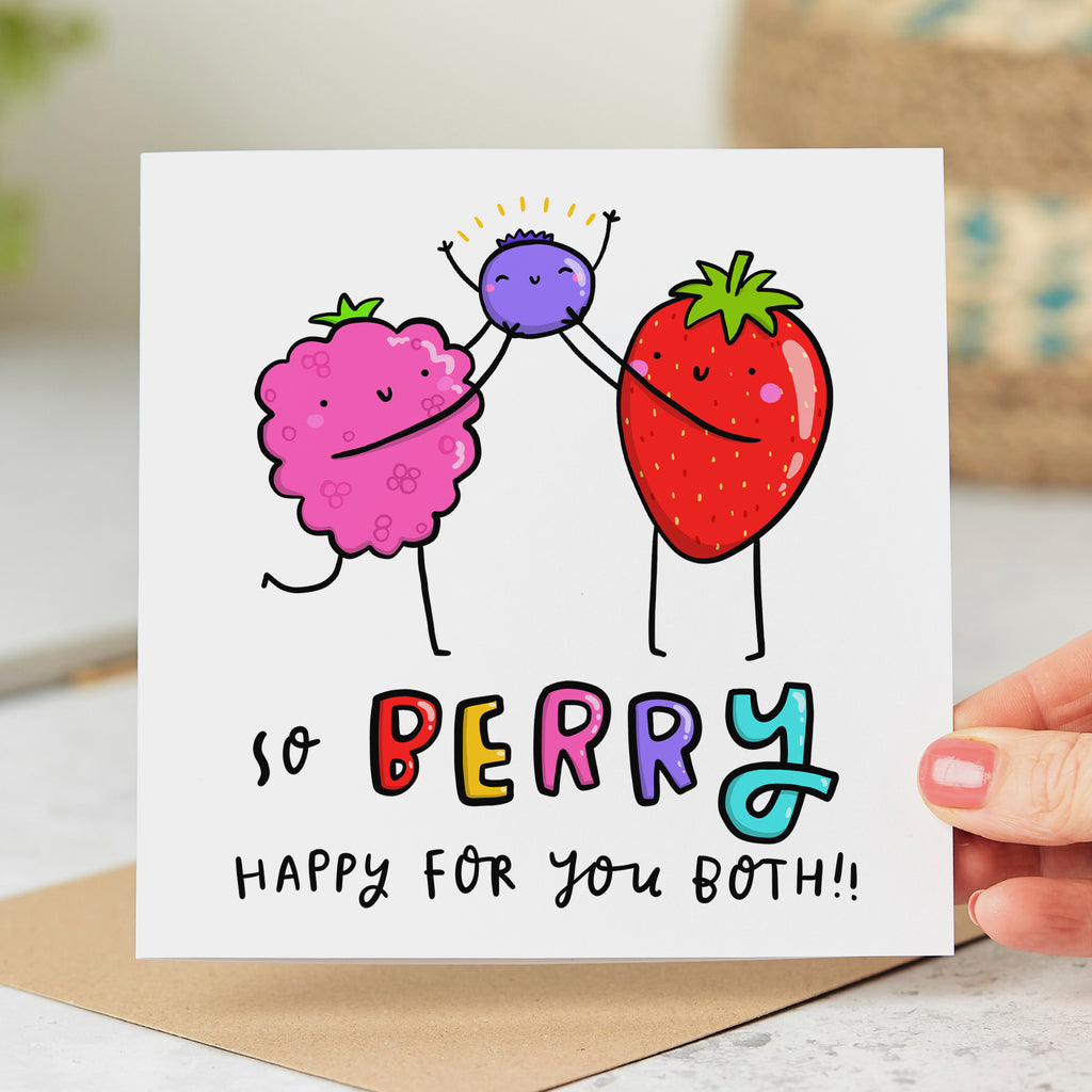 Berry Happy Congrats Card