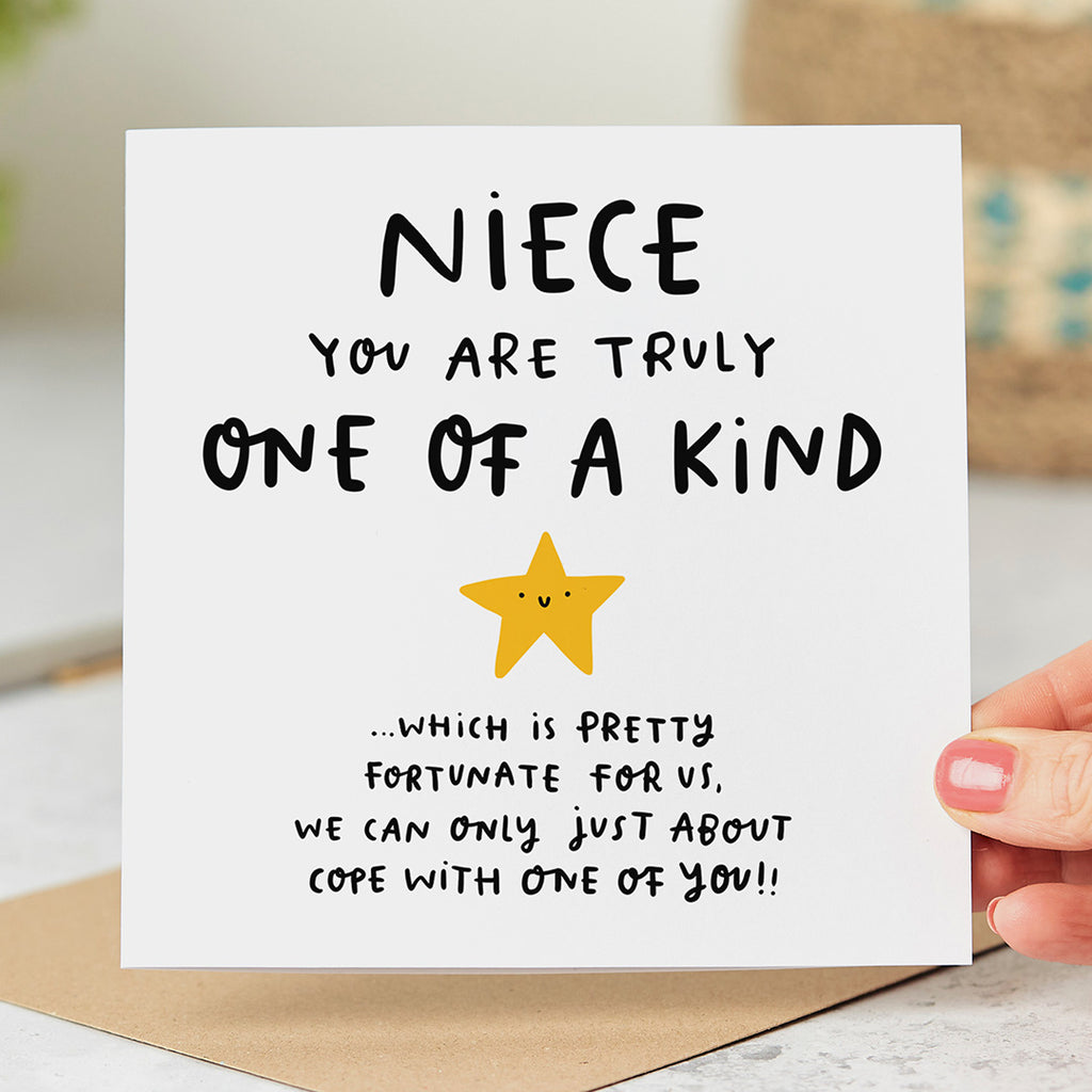 Niece One Of A Kind Birthday Card