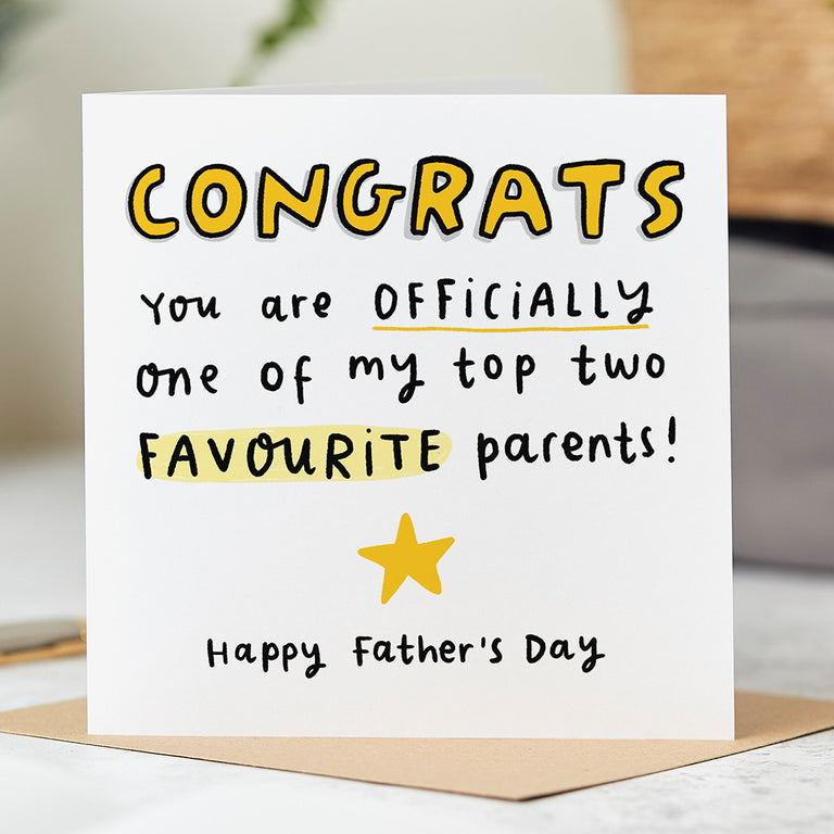 One of My Top Two Father's Day Card