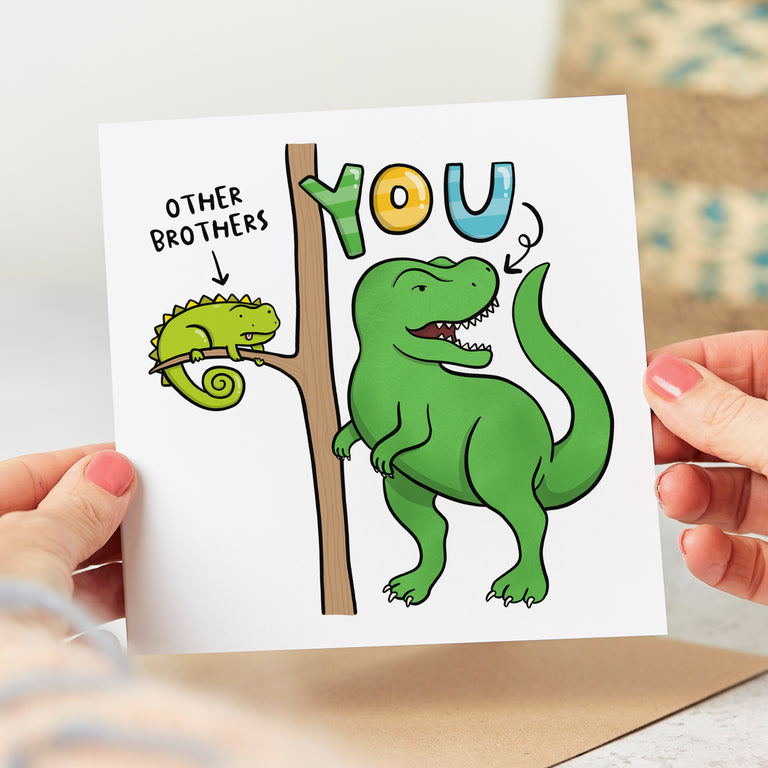 Other Brothers and You Dinosaur Card