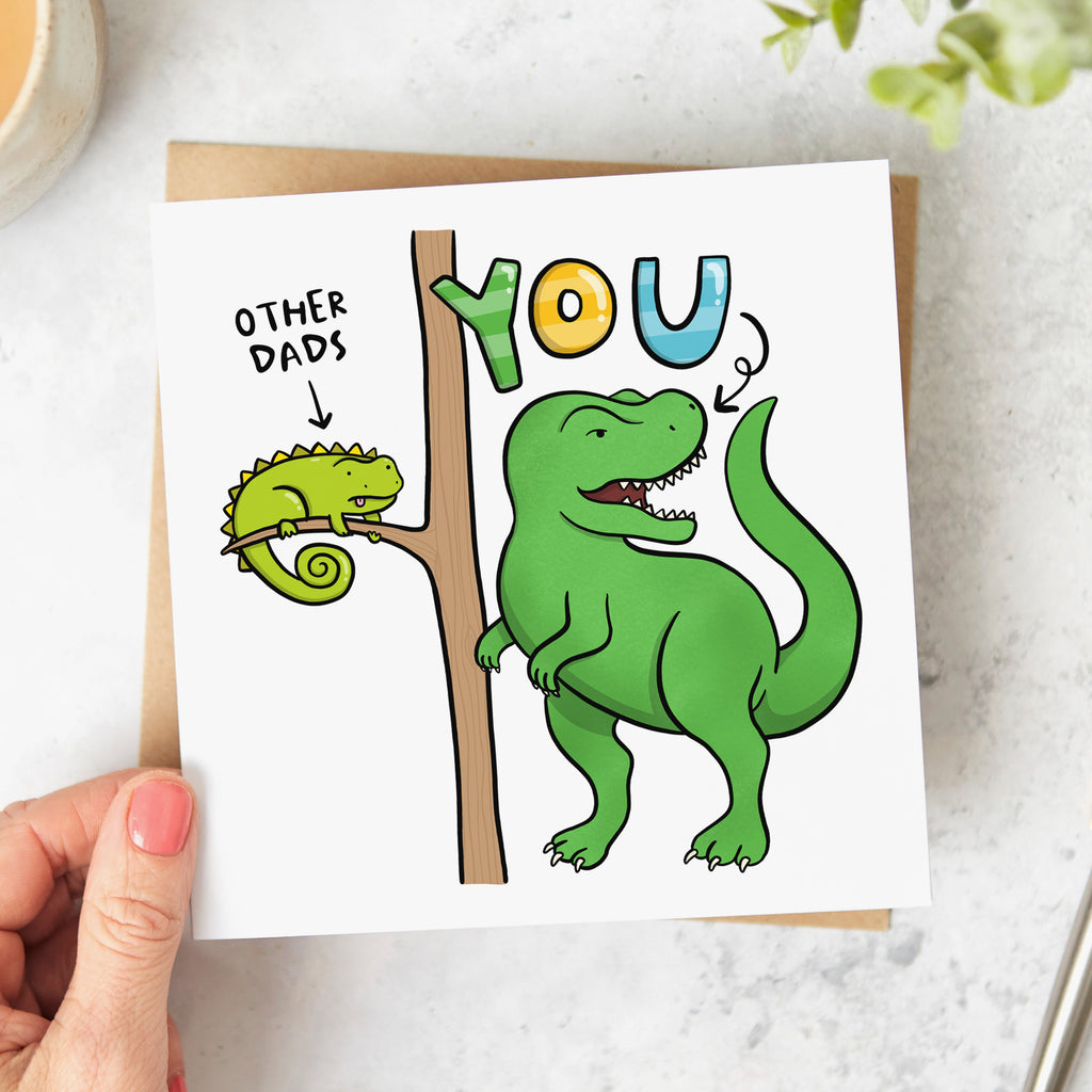 Other Dads and You Dinosaur Card