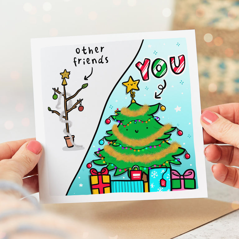 Friend Christmas Tree Card