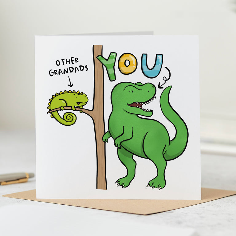 Other Grandads and You Dinosaur Card