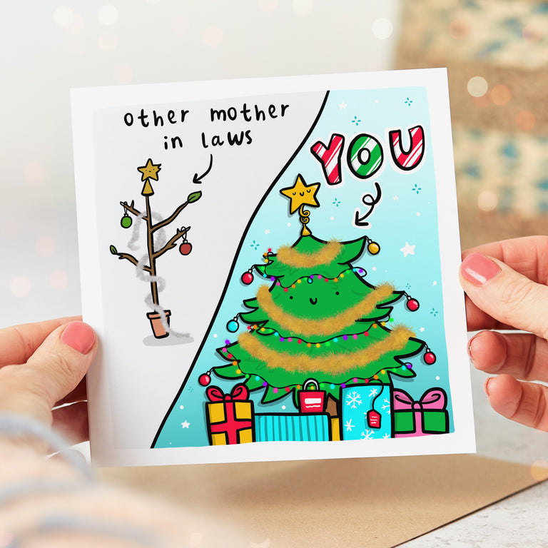Mother in Law Christmas Tree Card