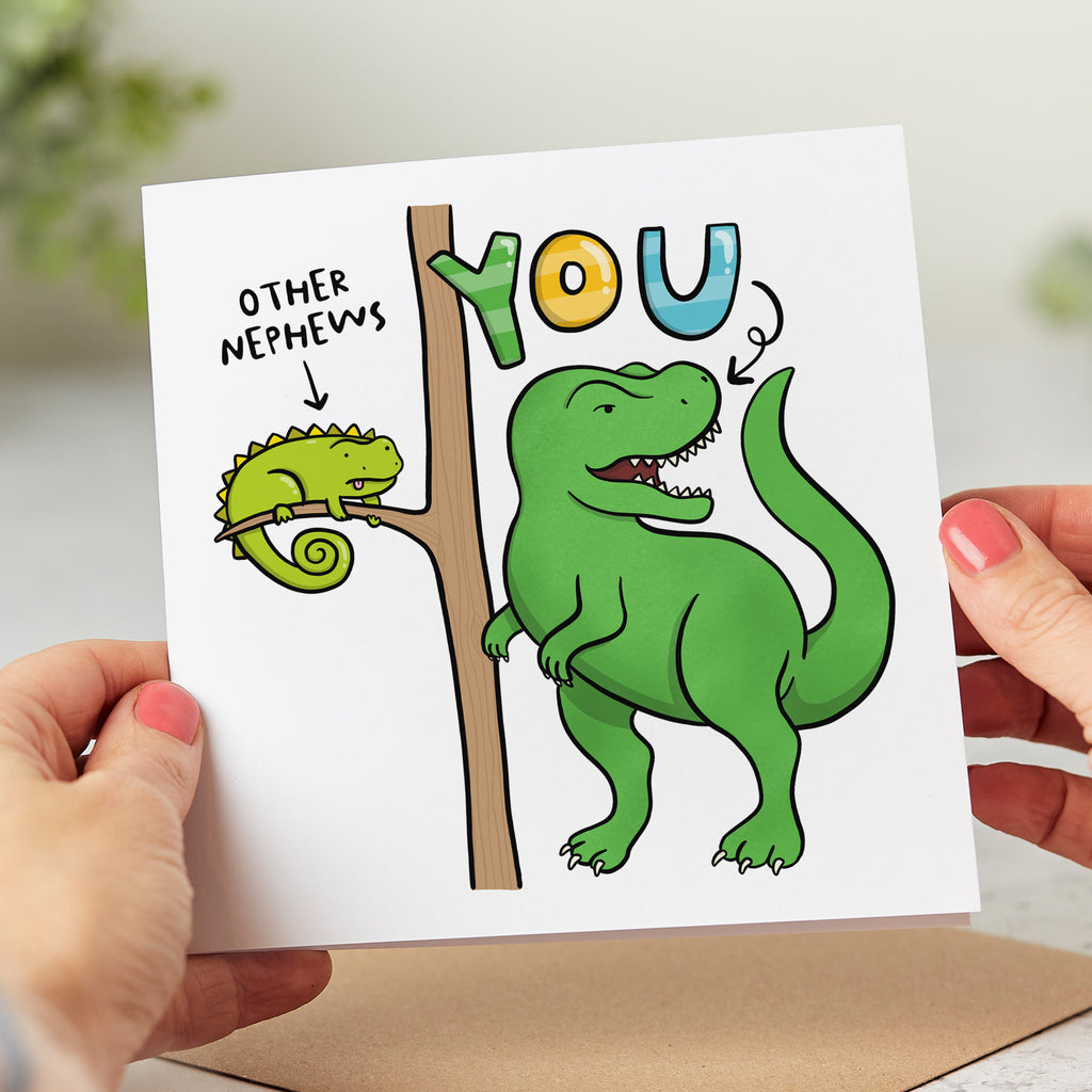 Other Nephews and You Dinosaur Card