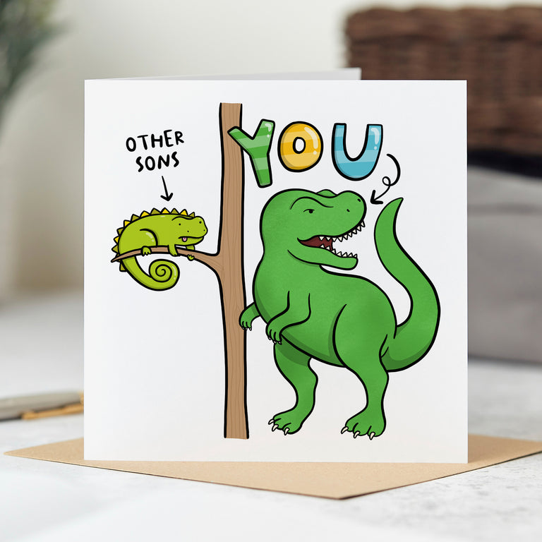Other Sons and You Dinosaur Card