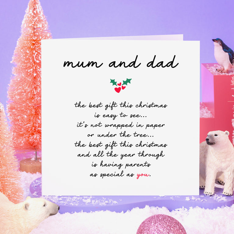 Parents As Special As You Christmas Card