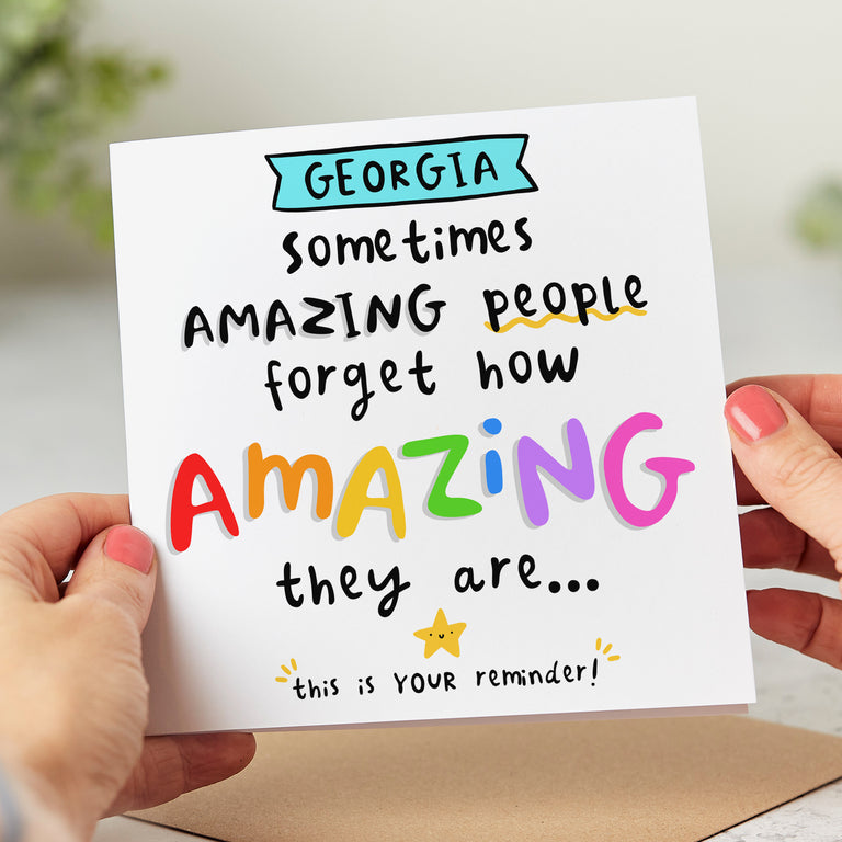 You are Amazing Personalised Card