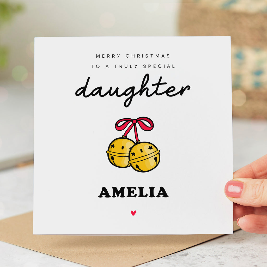 Daughter Truly Special - Personalised Christmas Card