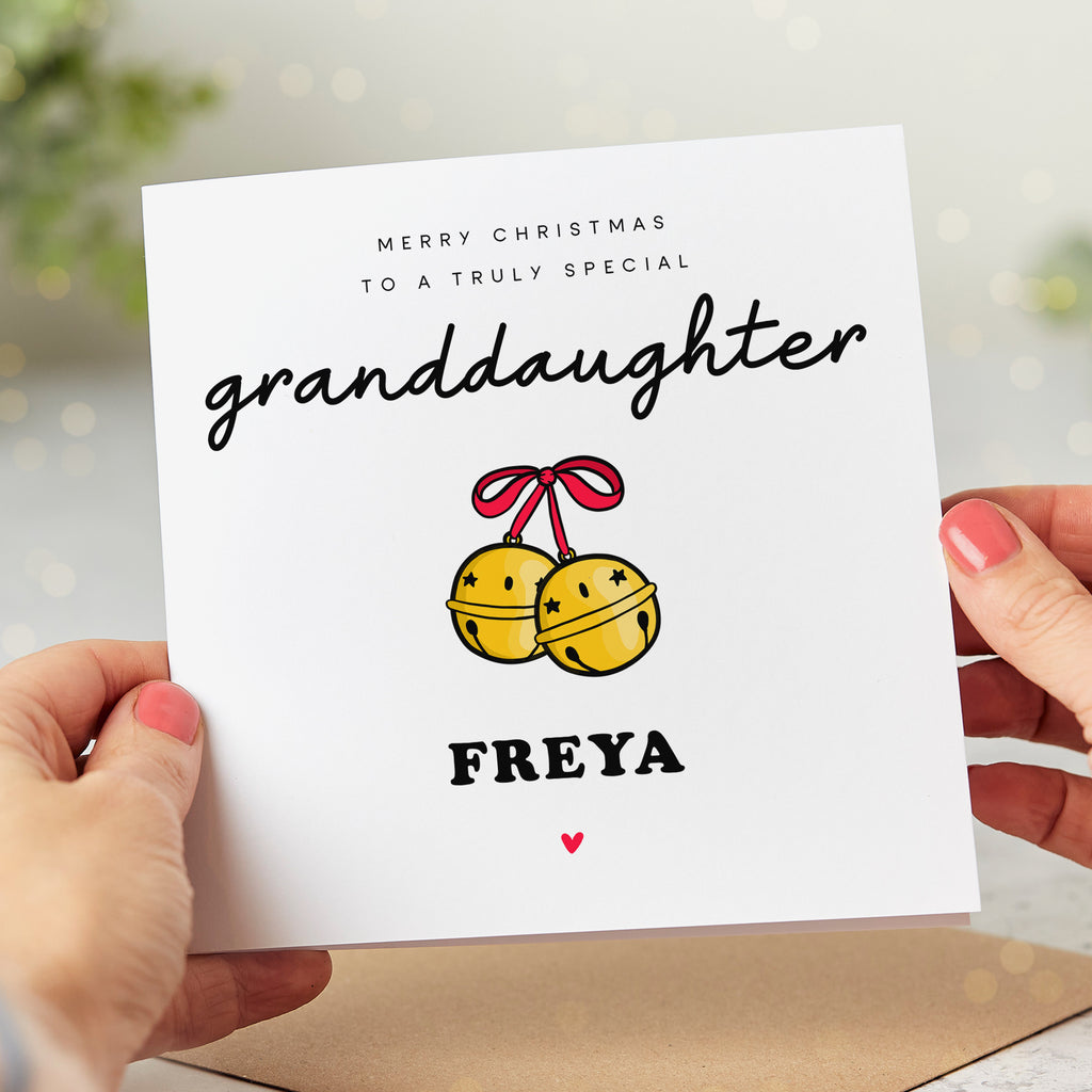 Granddaughter Truly Special - Personalised Christmas Card
