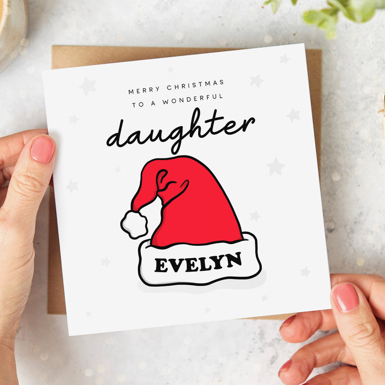 Daughter Wonderful Personalised Christmas Card