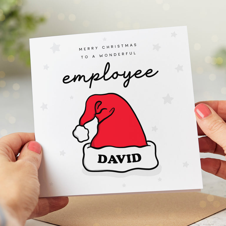 Employee Wonderful Personalised Christmas Card