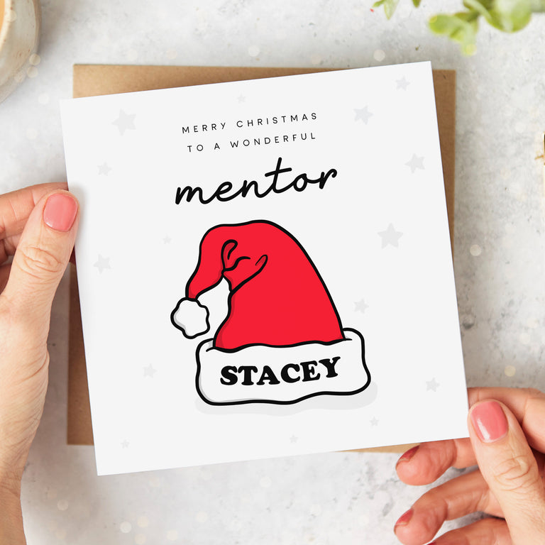 Mentor Wonderful Personalised Christmas Card