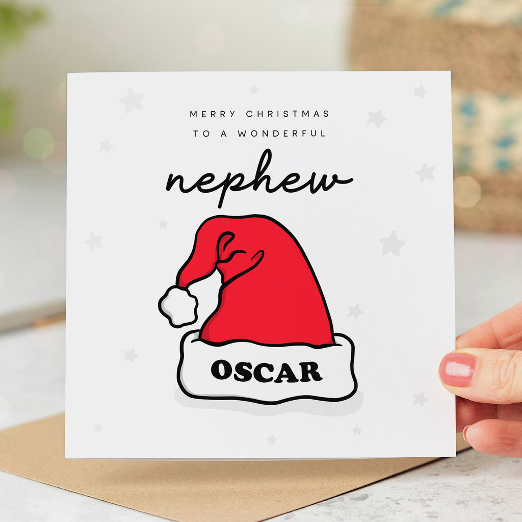Nephew Wonderful Personalised Christmas Card