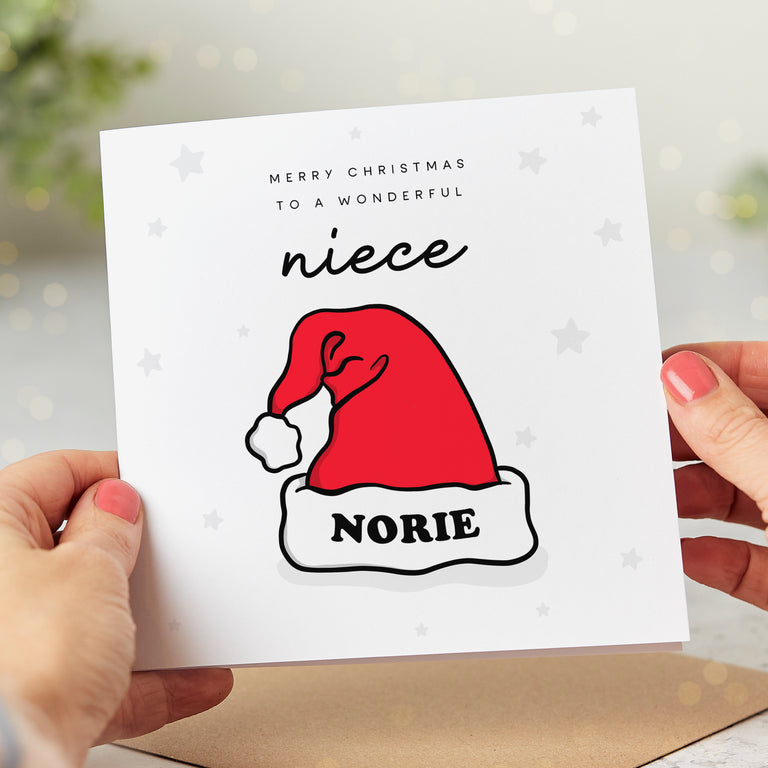 Niece Wonderful Personalised Christmas Card