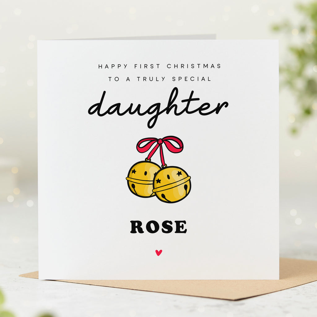 Daughter Special - Personalised First Christmas Card