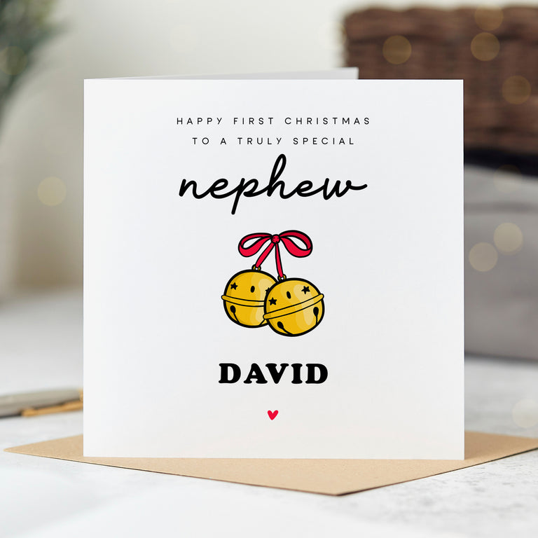 Nephew Special - Personalised First Christmas Card