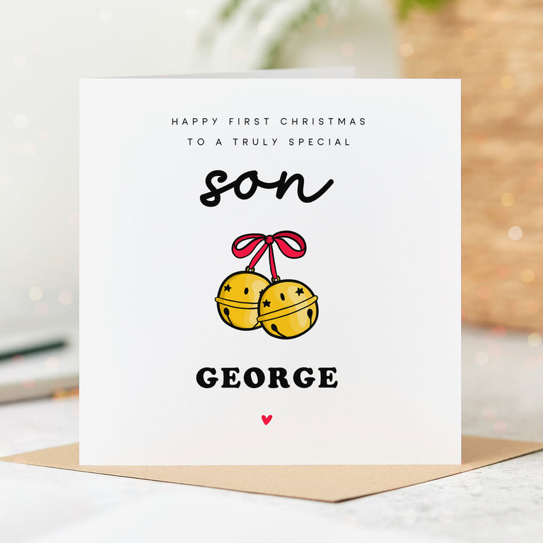 Son Special - Personalised First Christmas Card