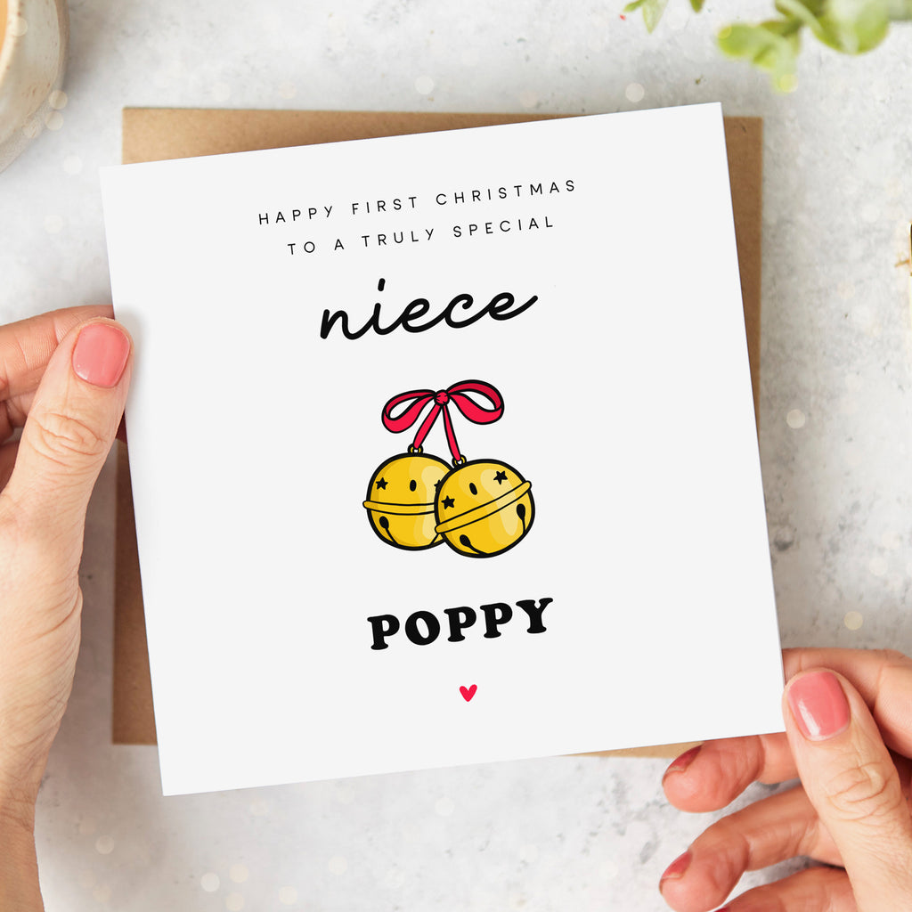 Niece Special - Personalised First Christmas Card