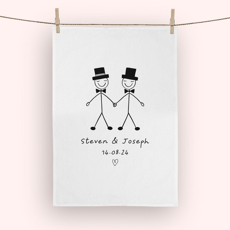 Personalised Grooms Tea Towel