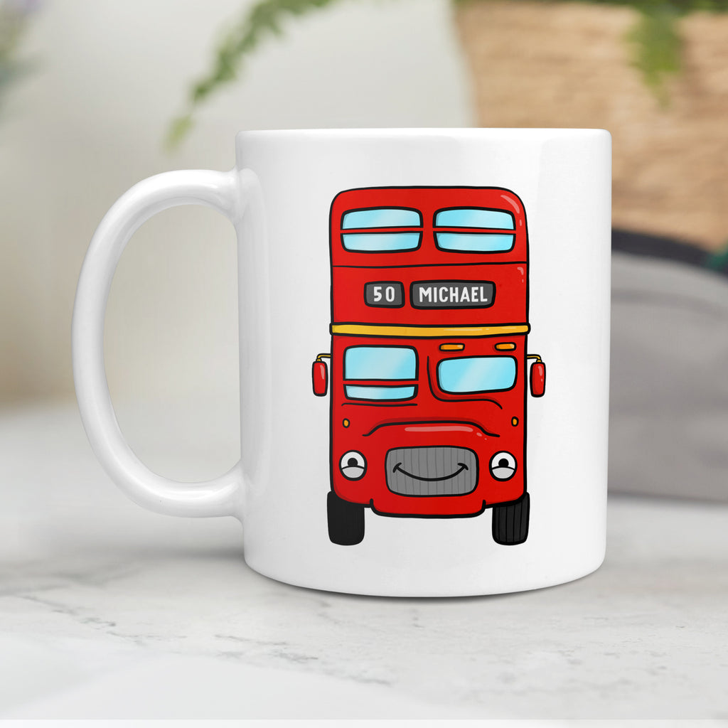 Personalised Mug - Red Bus