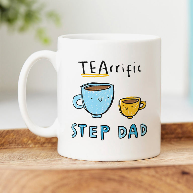Personalised Mug - Tea-rrific Step Dad