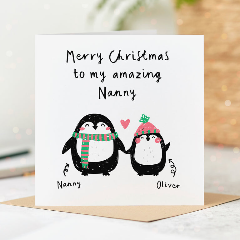 Nanny is Amazing Christmas Card