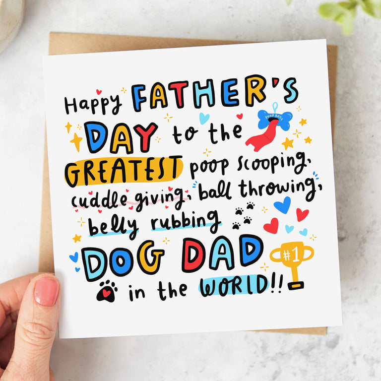 Poop Scooping Father's Day Card