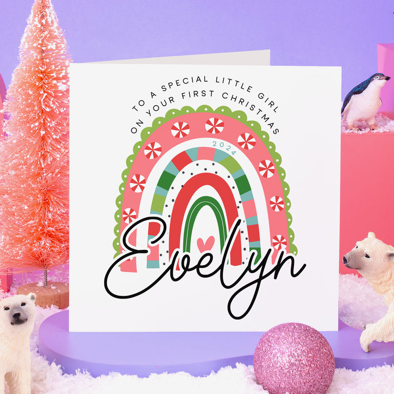 Special Little Girl Christmas Card