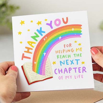 Reaching The New Chapter Thank You Card
