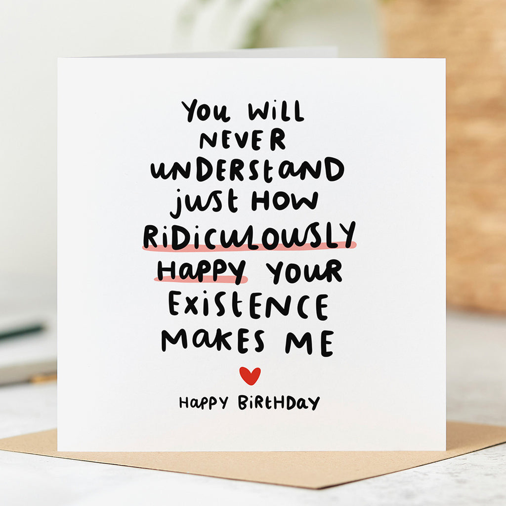 Ridiculously Happy Birthday Card