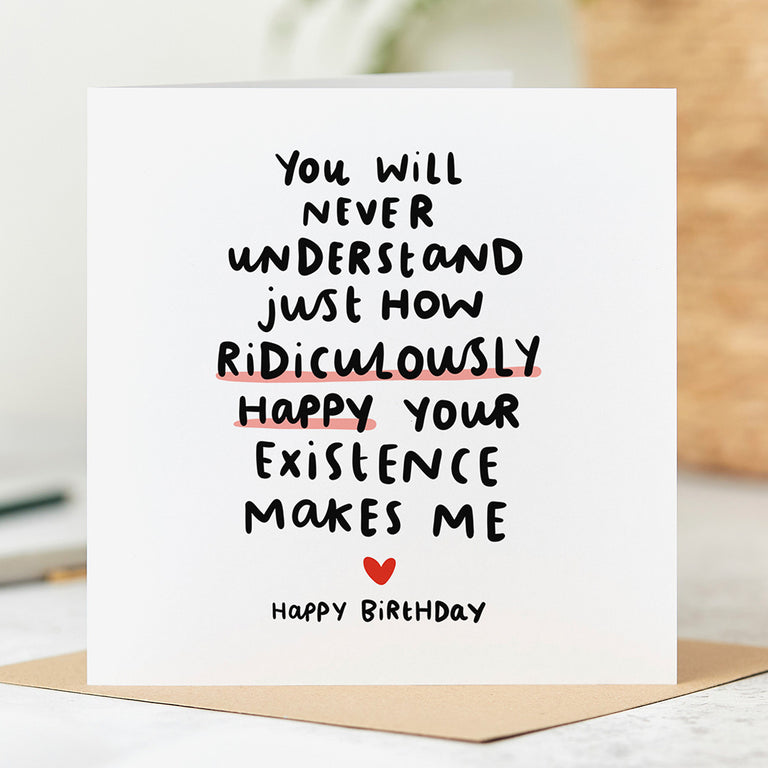 Ridiculously Happy Birthday Card
