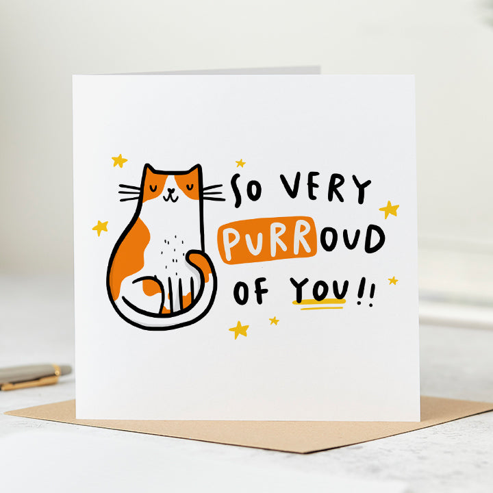 So Very Purroud Of You Card