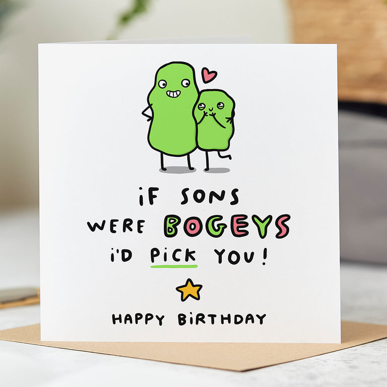 Son Bogey Birthday Card