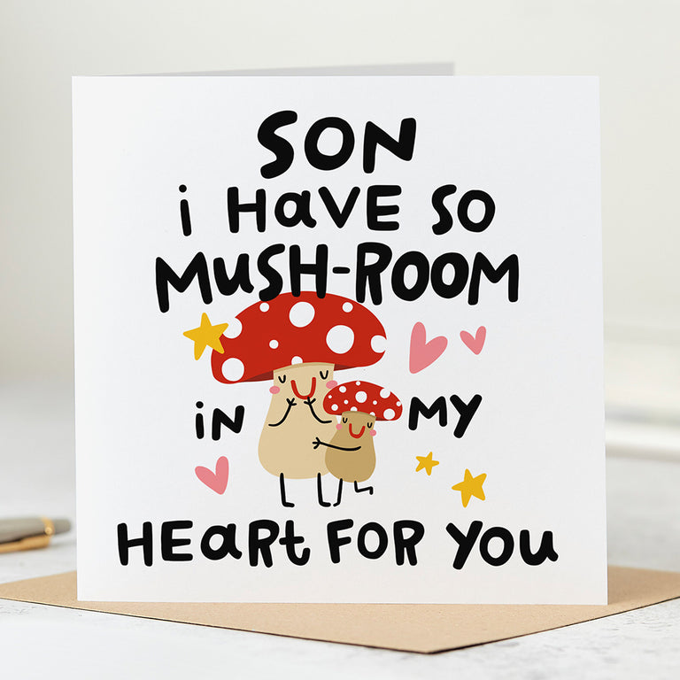 Son Mush-room Birthday Card