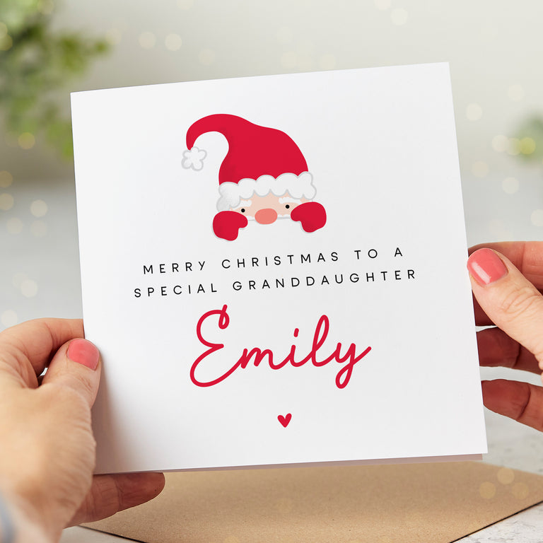 Special Granddaughter Personalised Christmas Card