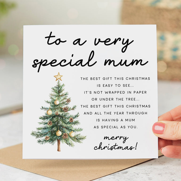Mum the Best Gift is You Christmas Card
