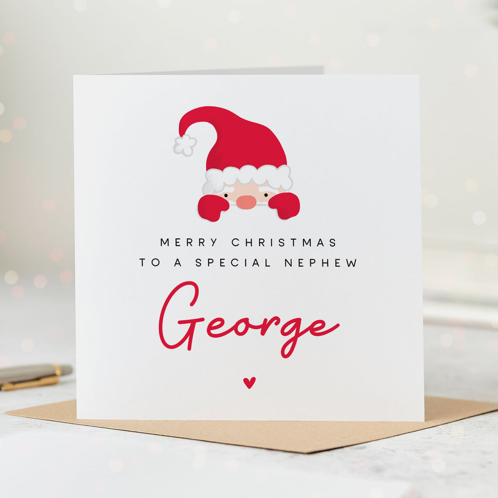 Special Nephew Personalised Christmas Card