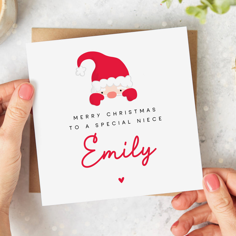 Special Niece Personalised Christmas Card