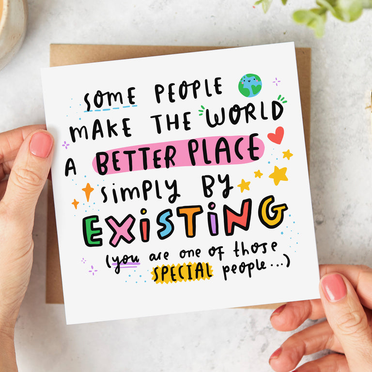 Special People World a Better Place Card