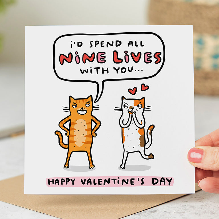 I'd Spend All Nine Lives With You Card